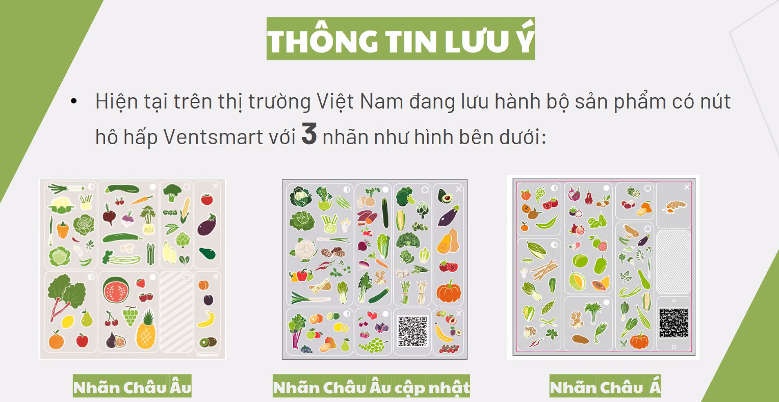Hộp trữ mát có nút hô hấp Tupperware Ventsmart 1.8L thấp