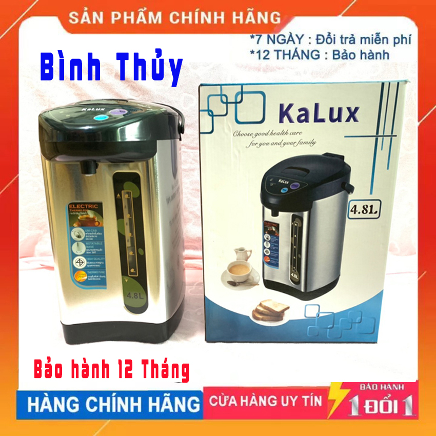 Bình thủy điện inox cao cấp kalux kl-048 bình đun siêu tốc tiết kiệm điện cho mọi gia đình