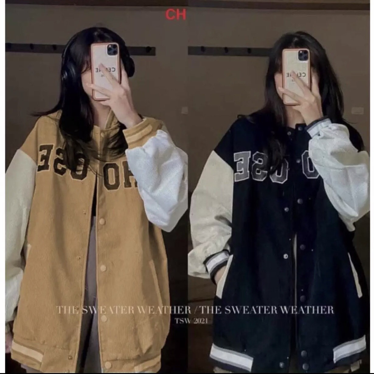 Áo khoác bomber nhung OSE CH12