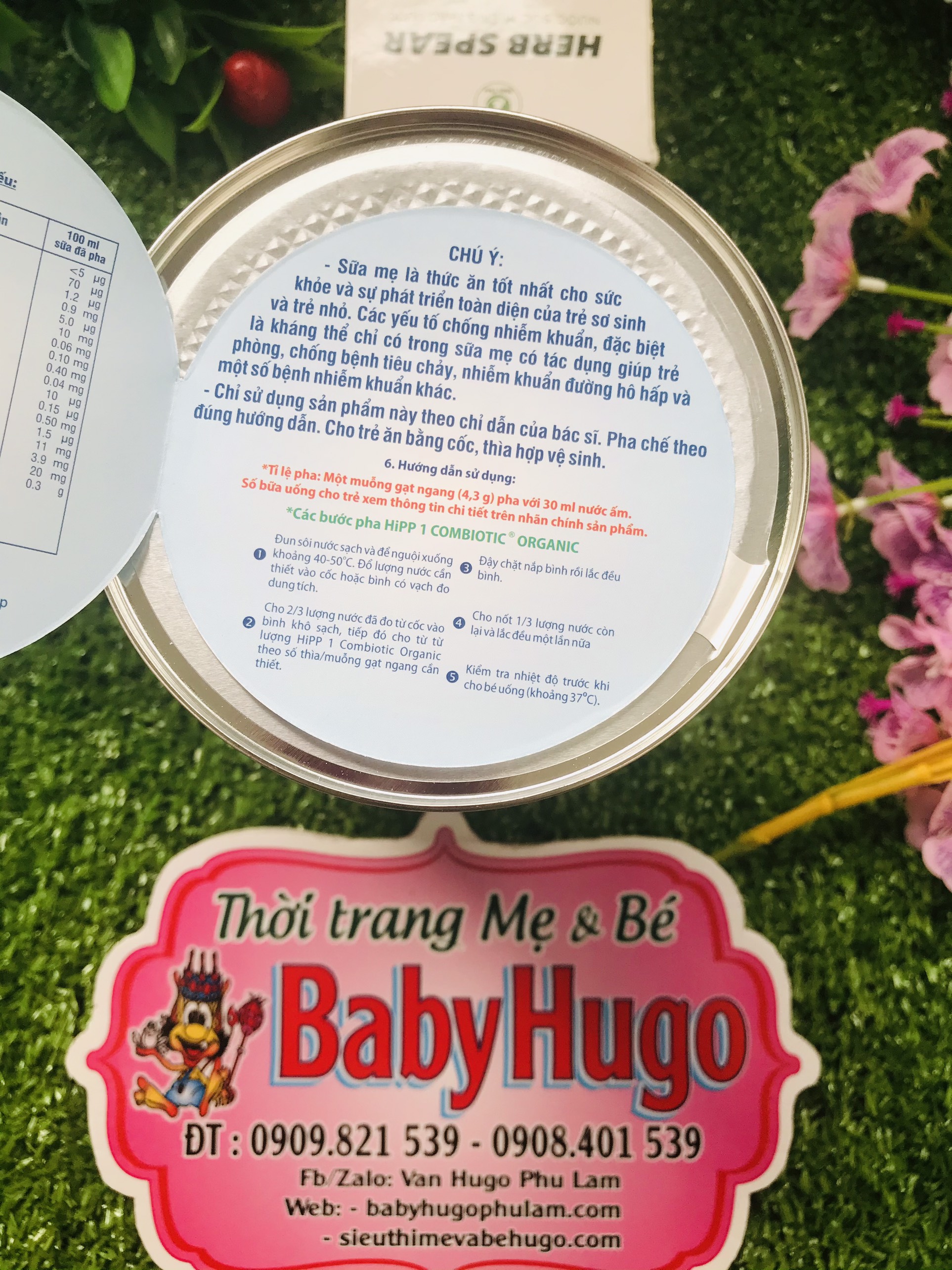 Sữa bột HiPP Combiotic số 1 350g (0-6 tháng)