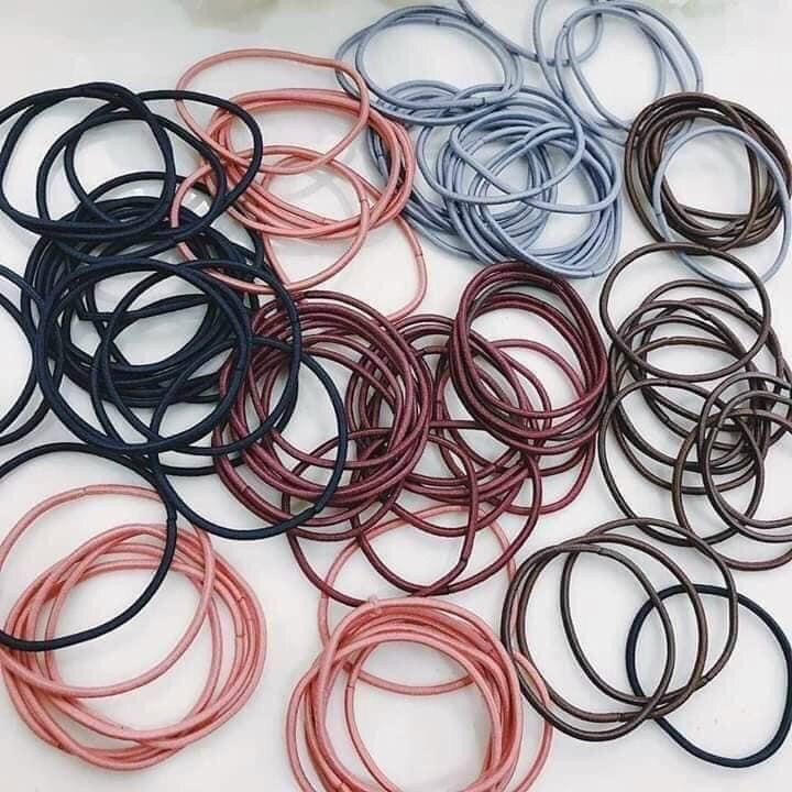 Thun cột tóc 100 sợi túi zip siêu rẻ