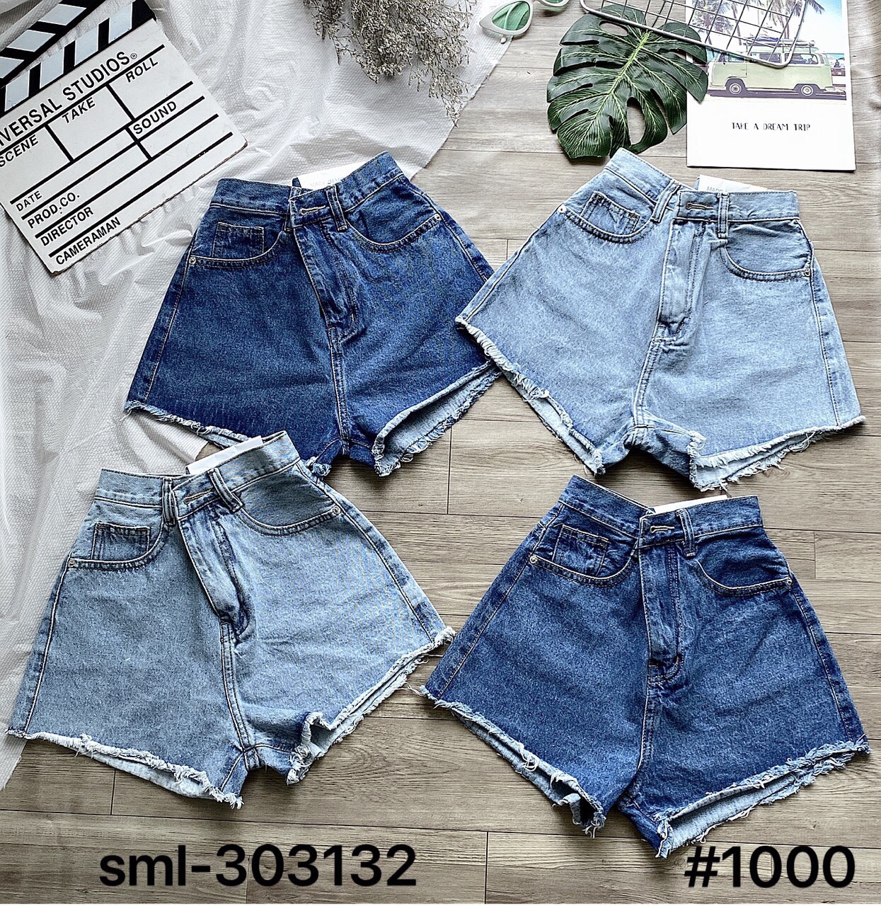 QUẦN SHORT JEAN LƯNG CAO SIZE ĐẠI SIÊU CÁ TÍNH-JT39