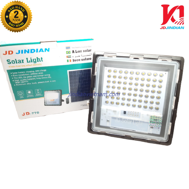 Đèn pha LED năng lượng Mặt Trời 70W JD-770