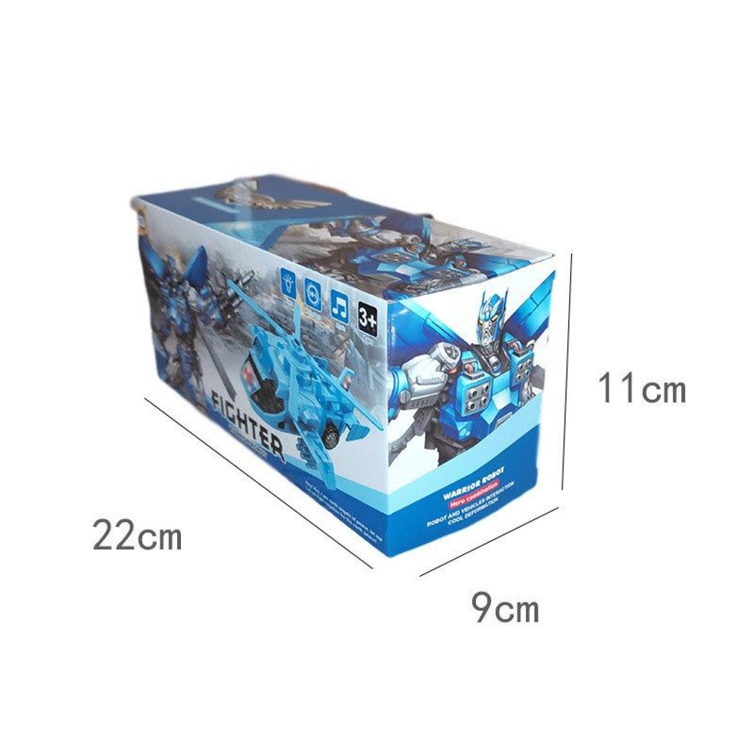 Máy bay biến hình robot, chạy và phát nhạc