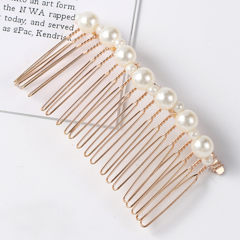 Xước cài tóc đính hạt châu, sang trọng, thanh lịch, trẻ trung KTM.M37