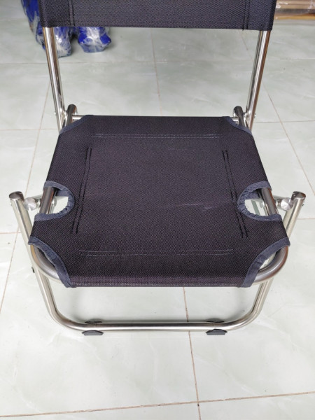 Ghế xếp inox Phi 19 cao 86 cm