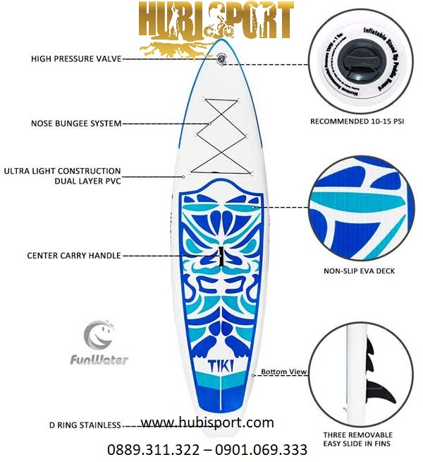 SUP / Ván đứng bơm hơi Tiki của Funwater