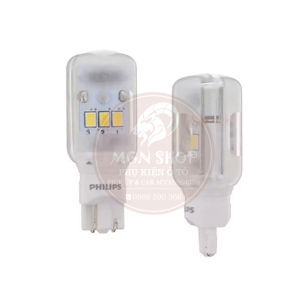 Đèn Philips Ultinon Essential LED [T16 W16W] [01 bóng/bộ] dành cho ô tô xe máy