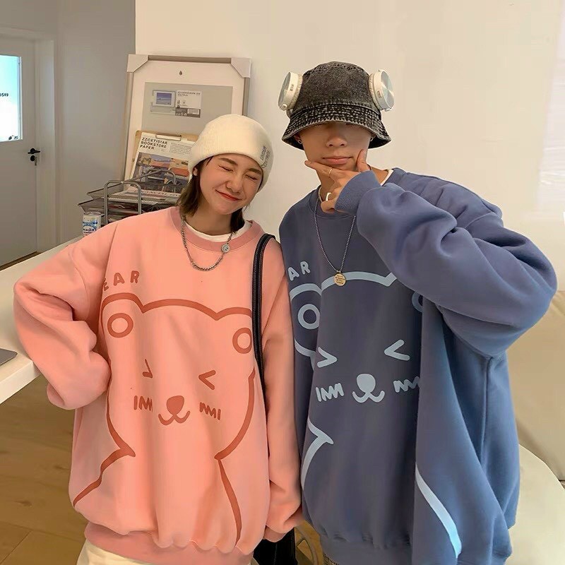 áo sweater nam nữ in hình gấu cực kỳ cá tính DPTP54