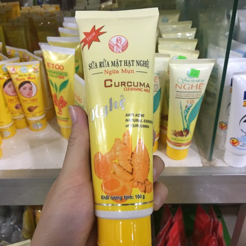 SỮA RỬA MẶT NGHỆ NGỪA MỤN CÓ HẠT THORAKAO 100G ( Nghệ củ )