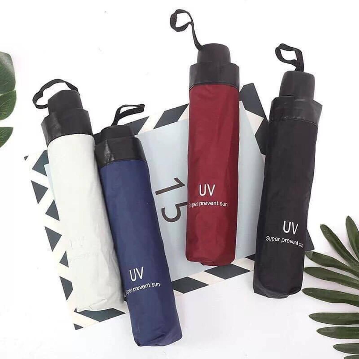 Ô dù gấp gọn đi nắng đi mưa chống tia UV hiệu quả 2 lớp Nhật Bản