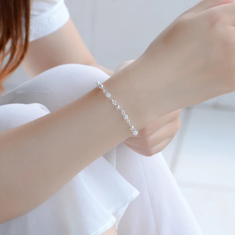 Bộ lắc tay và lắc chân Bạc S925 trẻ trung - LTC28
