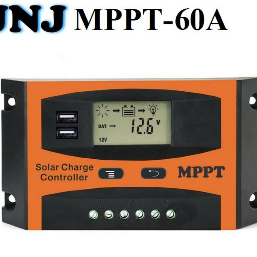 Bộ điều khiển năng lượng mặt trời 60A MPPT sạc năng lượng mặt trời MPPT TỰ NHẬN DẠNG 12V,24V hiệu suất cao sạc pin năng lượng mặt trời bộ điều khiển sạc pin năng lượng mặt trời