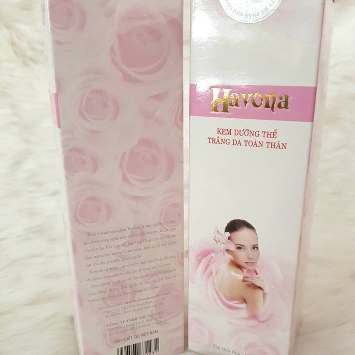 KEM DƯỠNG TRẮNG DA HAVONA MAKE UP BODY