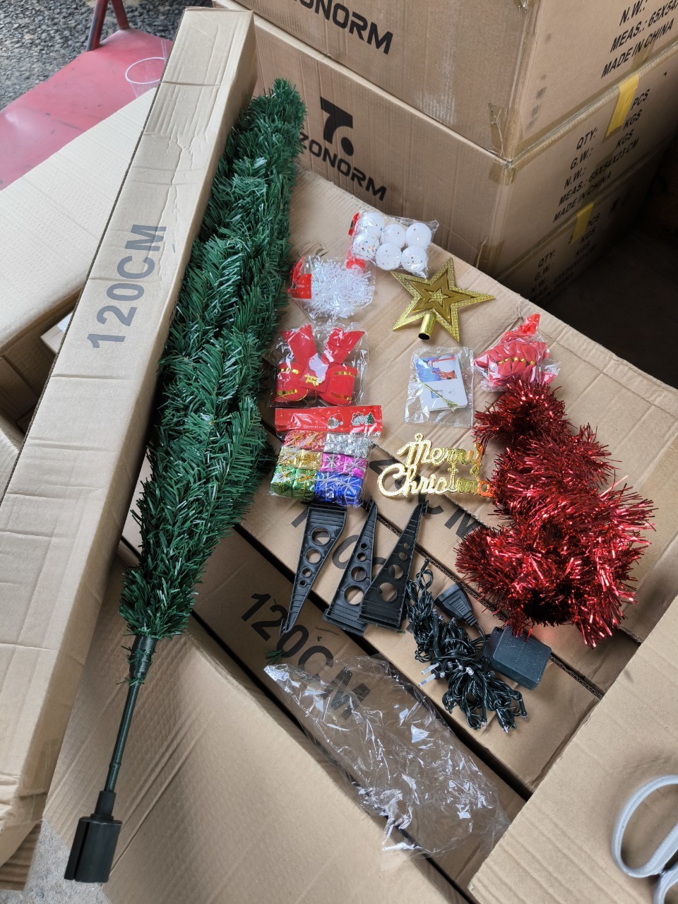 Cây thông noel kèm phụ kiện (60cm đến 2m1)