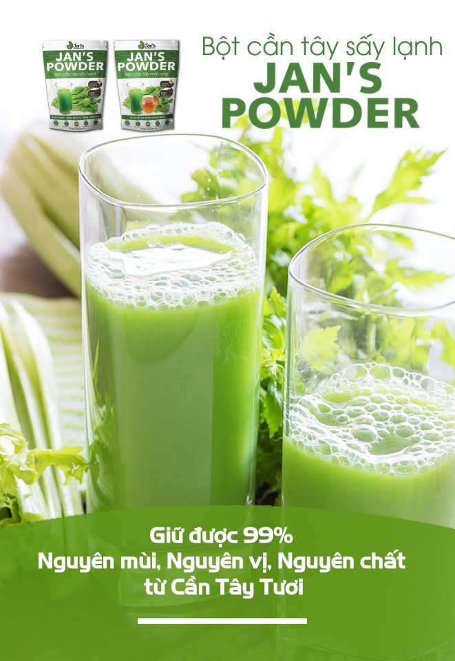 Bột cần tây Jan's túi 20 gói 60gr