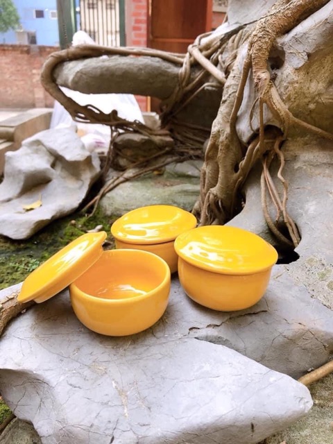 CỐC CARAMEN - HŨ SỮA CHUA gốm sứ Bát Tràng