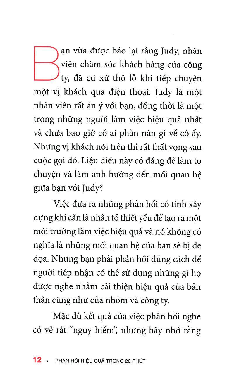 Sách - Phản hồi hiệu quả trong 20 phút