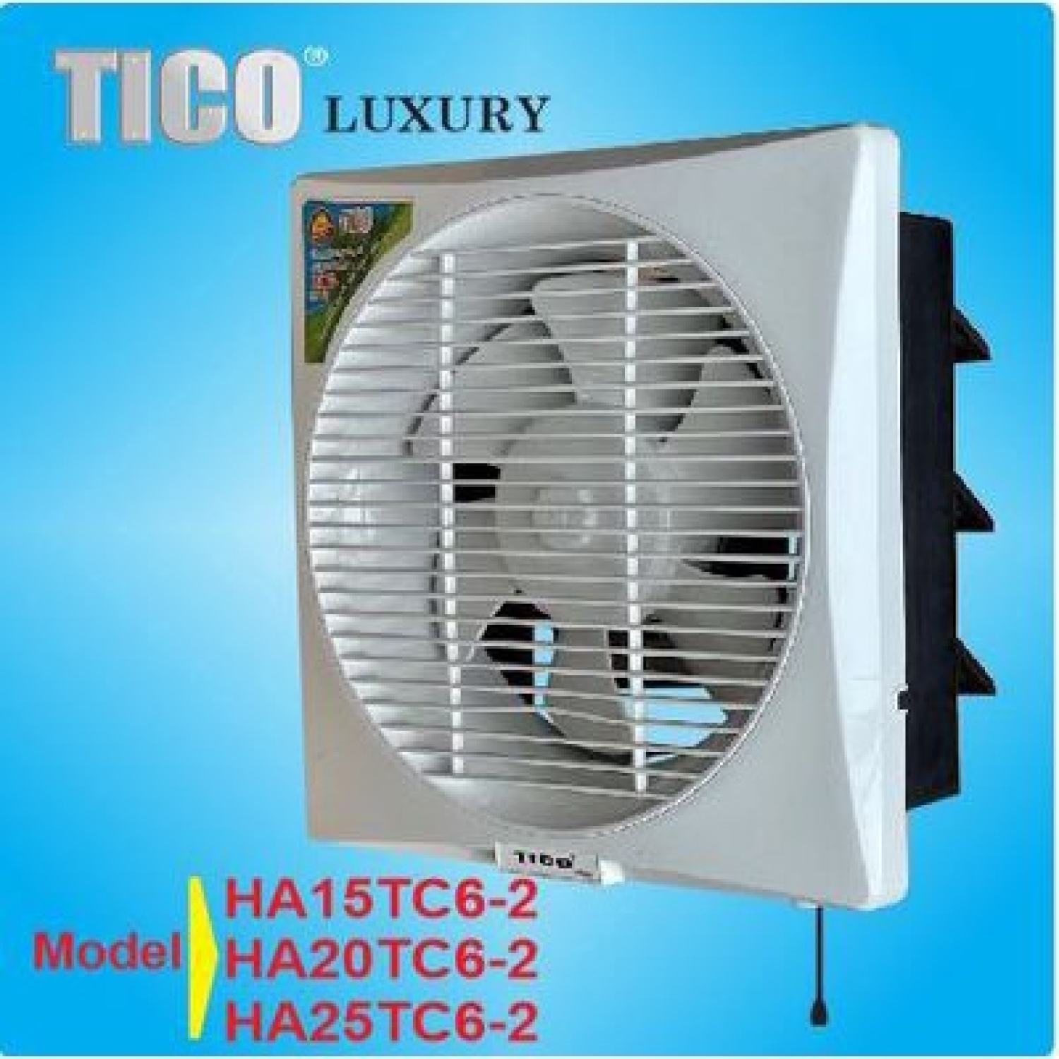 Quạt thông gió gắn tường Tico Luxury HA[15/20/25]TC6