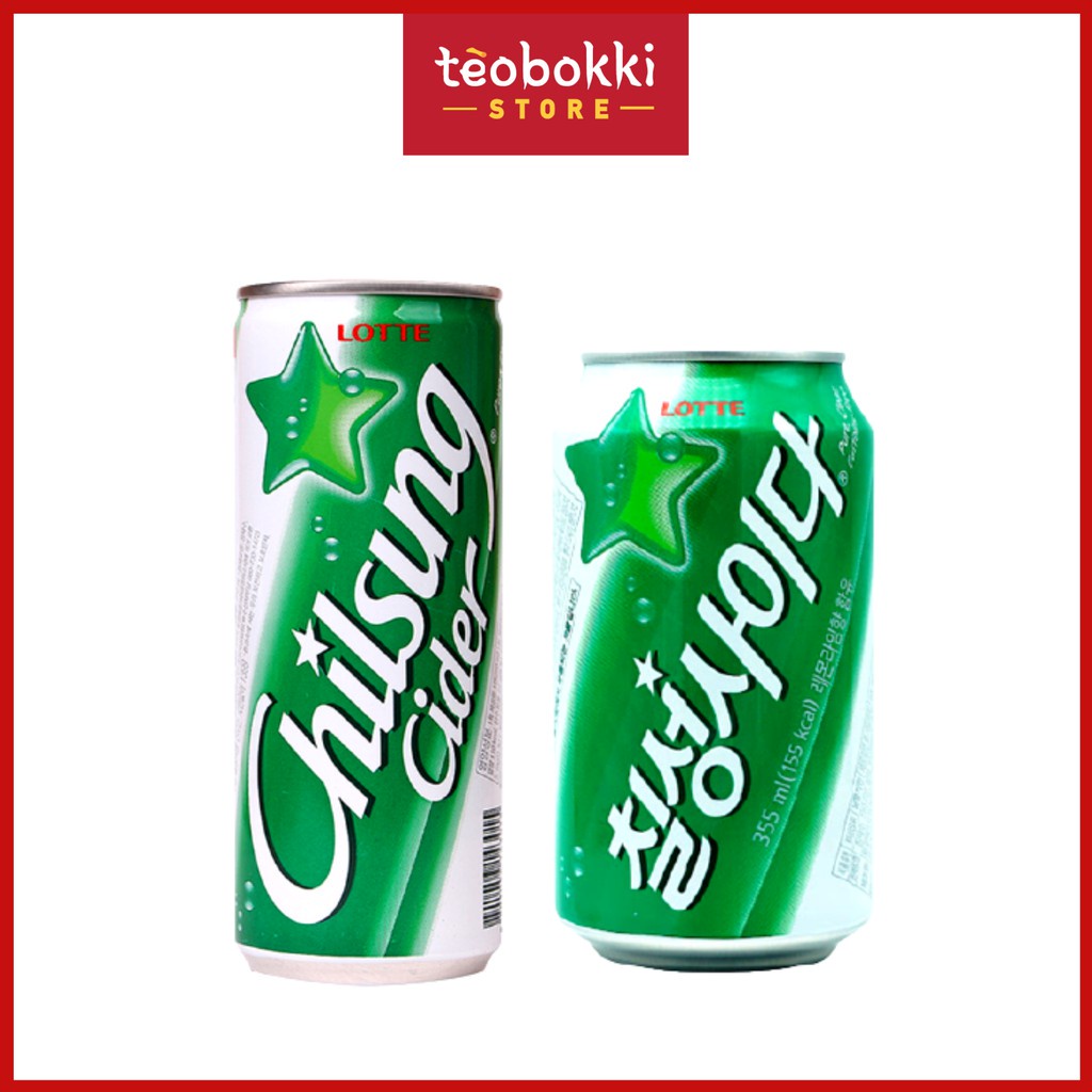 Nước giải khát có ga chilsung Cider Lotte