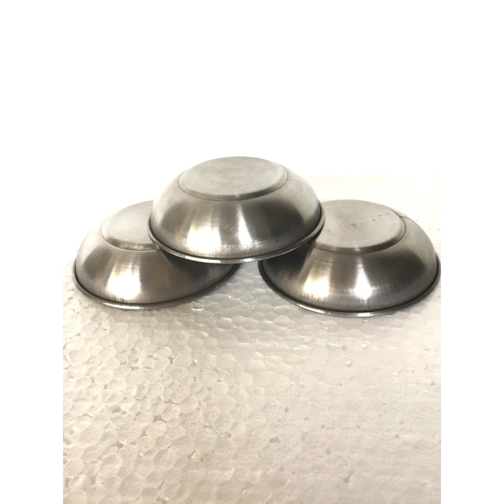 Chén chấm inox , chén đựng muối tiêu, gia vị, chén mắm