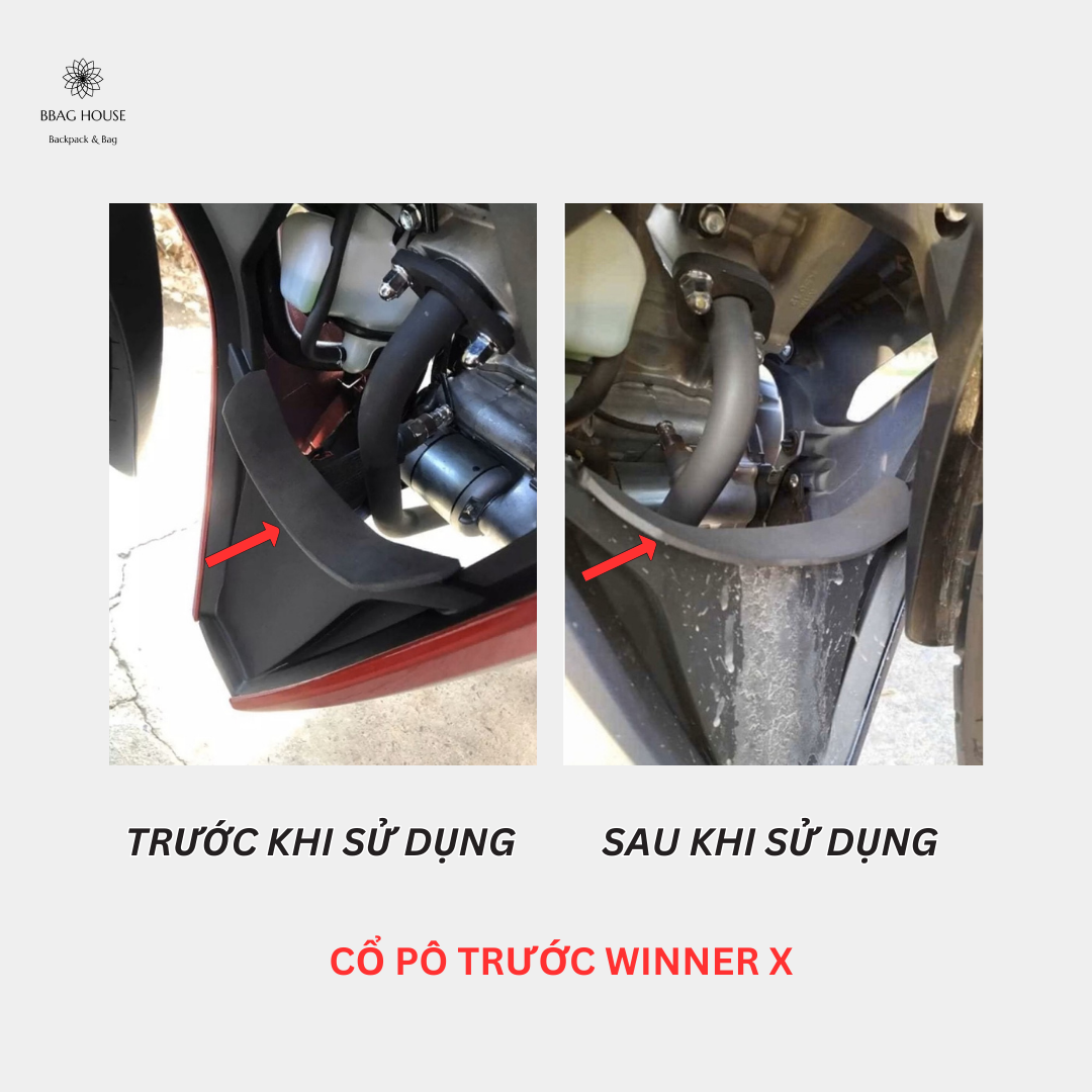 Miếng che chắn bùn cổ pô xe Winner, Exciter