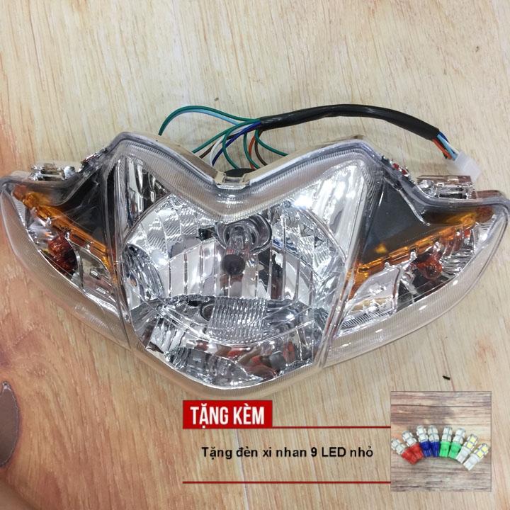 [TẶNG ĐÈN XI NHAN 9 LED] Choá đèn - đèn pha xe WAVE S110, RSX kèm bóng tròn siêu sáng - OX422,  , linh phụ kiện xe máy giá rẻ