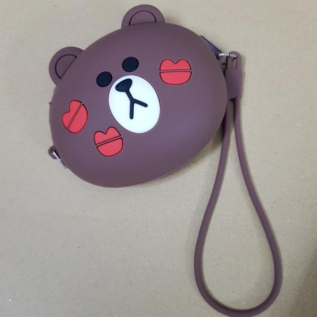 Túi Ví Gấu Brown mini kèm dây