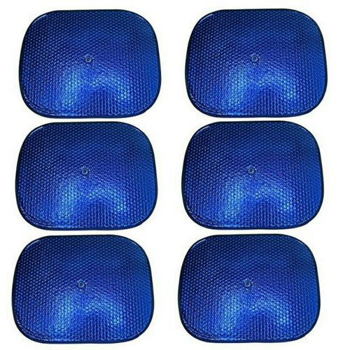 Combo 6 tấm chắn nắng tròn xốp xanh kèm miếng hít phù hợp với tất cả các dòng xe ô tô, tiện lợi dễ sử dụng