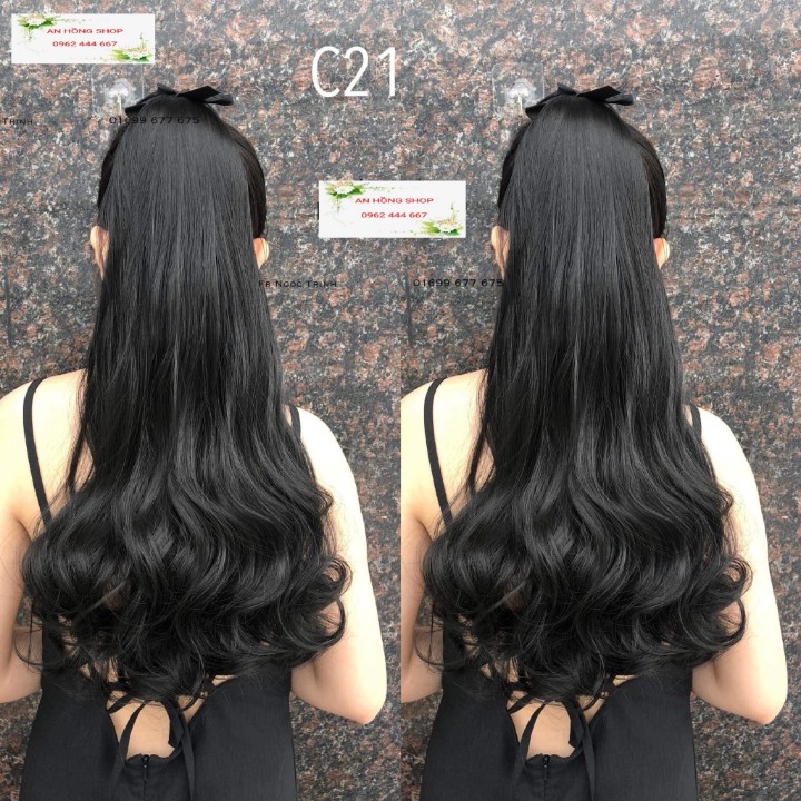 [HCM][ hàng loại 1 ] tóc giả nữ cột xoăn dài tóc giả buộc tóc giả hàn quốc