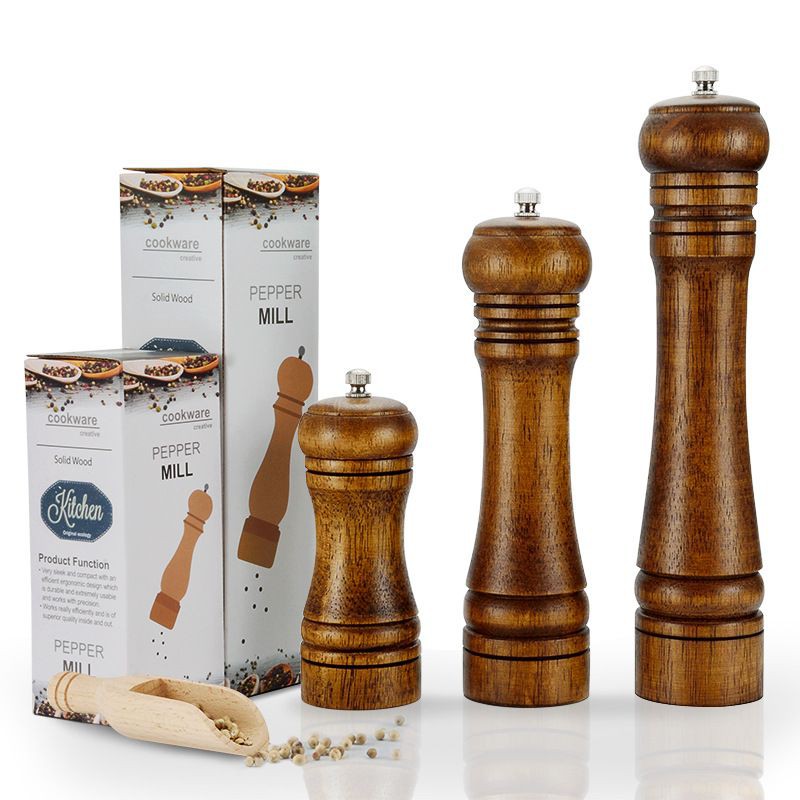 Dụng cụ xay tiêu bằng gỗ 8in,,,