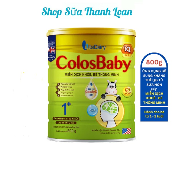 Sữa non colosbaby iq gold 1+ 800g.