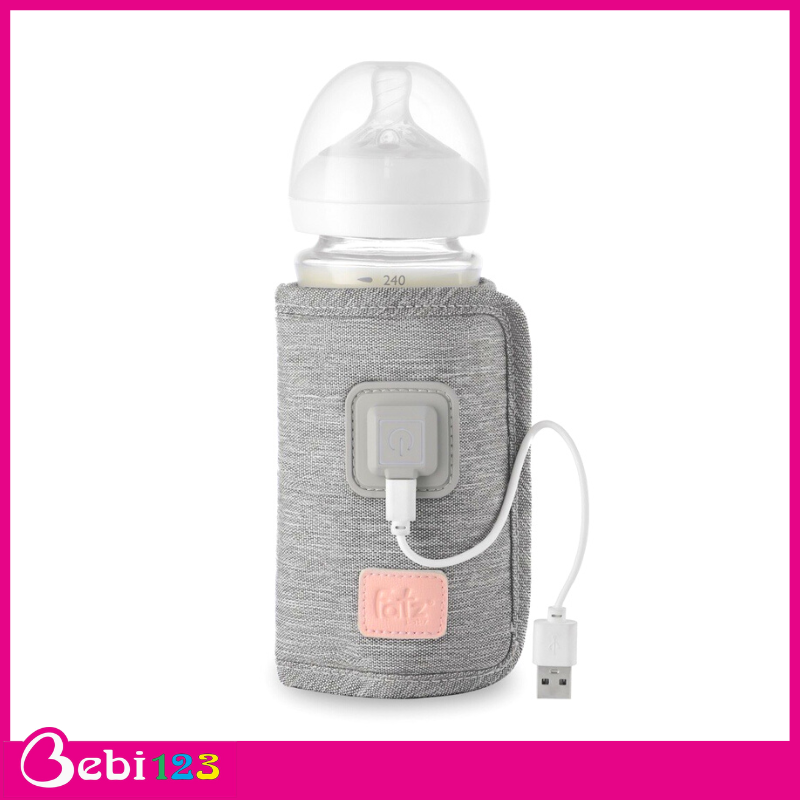 Túi hâm sữa Du Lịch Fatz đầu cắm USB giứ ấm sữa 40 độ cho bé