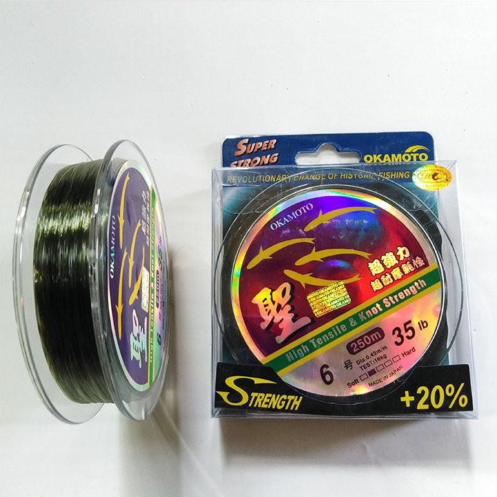 Cước Câu Cá OKAMOTO 250m siêu bền cước 4 con cá siêu vip