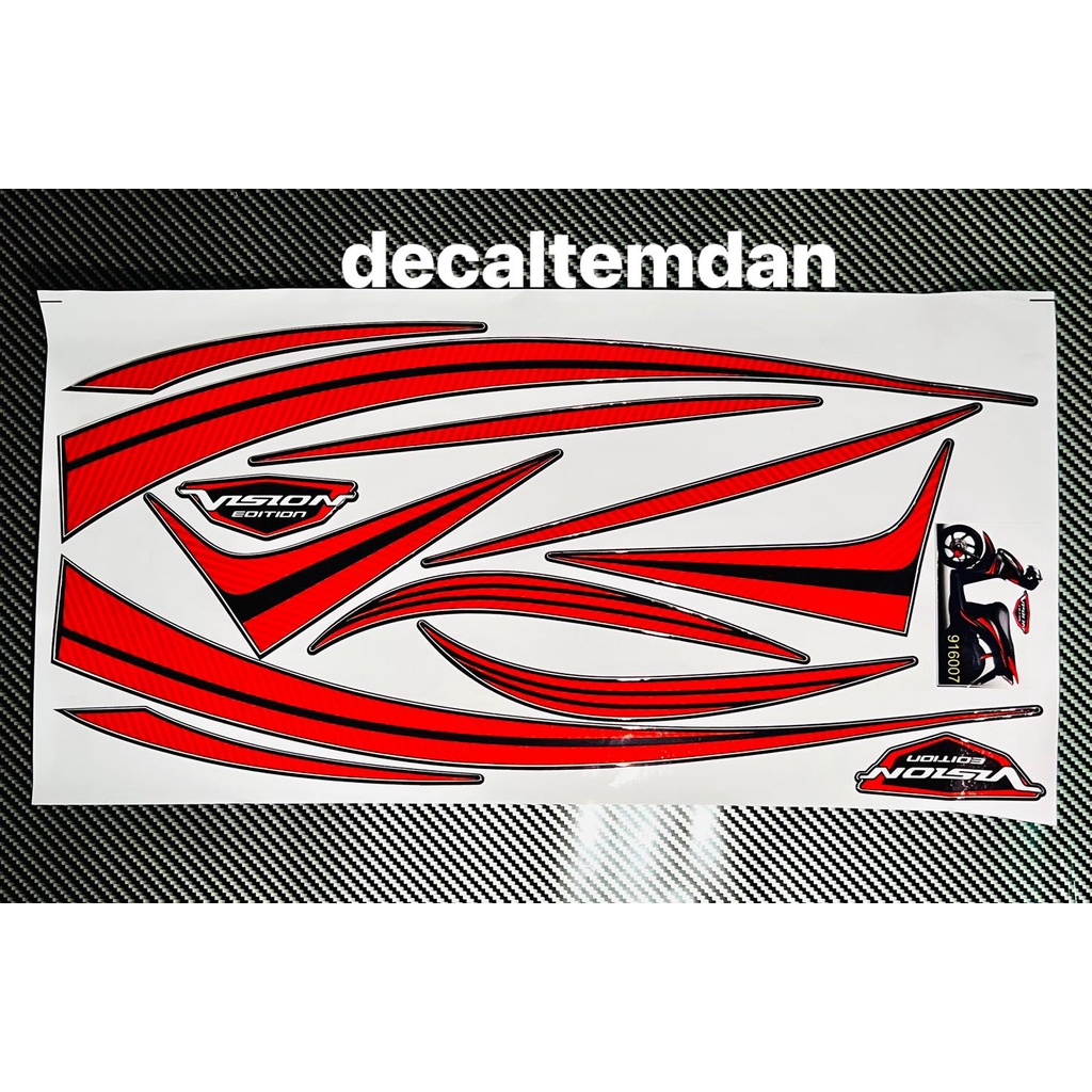 Ddxm - v15bn - decal tem chìm dán trang trí xe vision