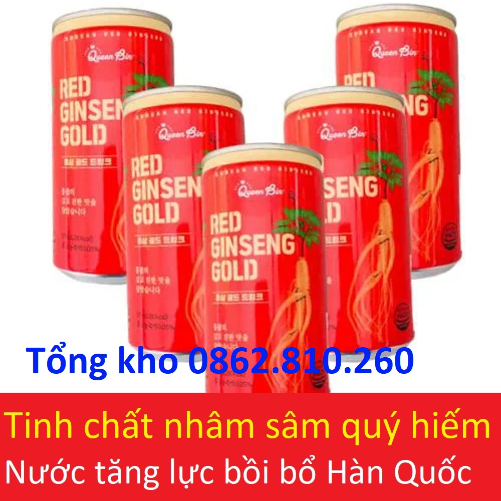 Lon nước hồng sâm hàn quốc red ginseng gold 175ml (pocheon Dongnam Nonghyup linh chi nhung hưu đông trùng hạ thảo) [HÀNG MỚI VỀ]