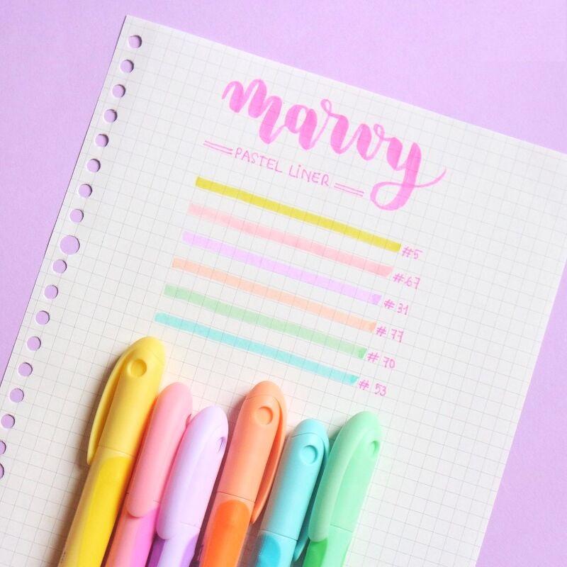 [HCM]BÚT DẠ QUANG MARVY 8000 MÀU PASTEL (CHỌN MÀU)