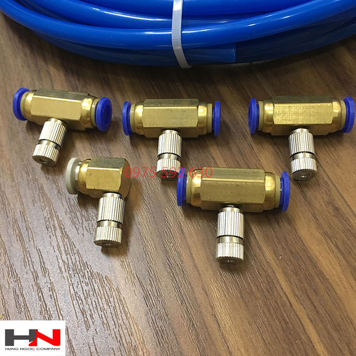 Bộ phun sương tưới lan 5 vòi máy 12V