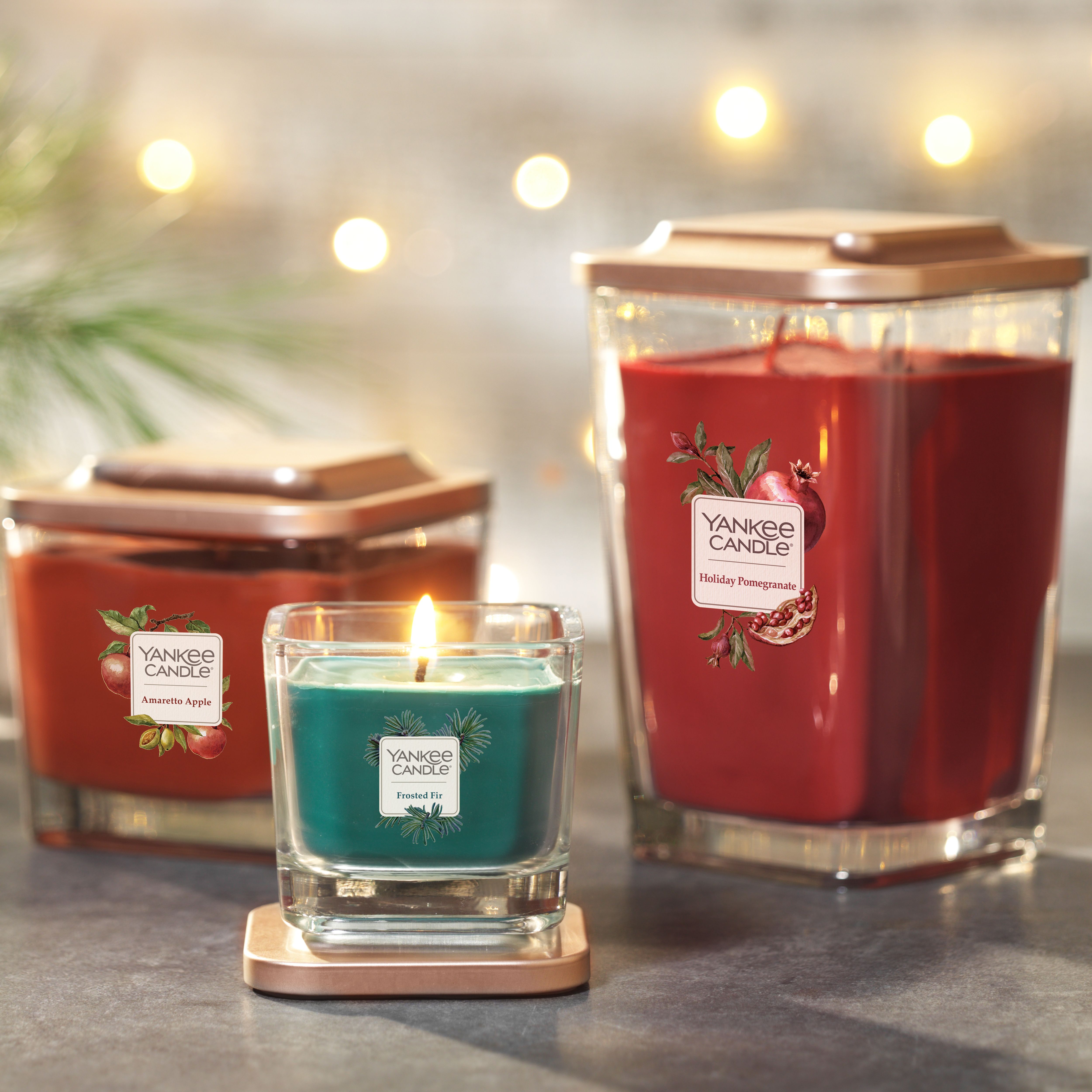 Nến Ly vuông Elevation nến thơm Yankee Candle (Size M 347g)