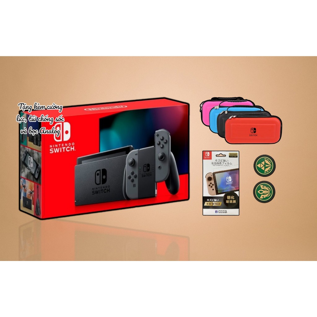 [HCM][Trả góp 0%]Máy Nintendo Switch V2 Grey Mới 100% Fullbox Chính Hãng