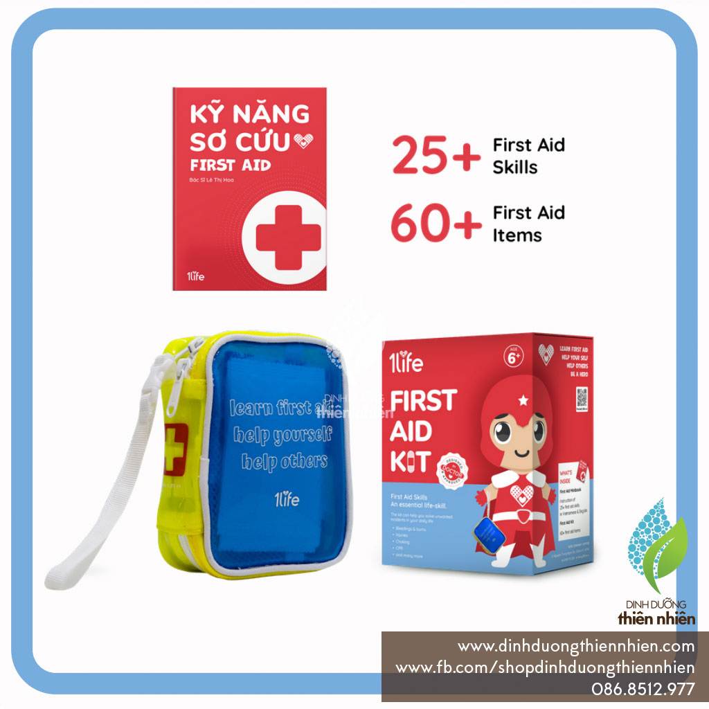 [HCM]Túi Sơ Cứu Hero First Aid Kit 1Life Kèm Sách Kỹ Năng Sơ Cứu Màu ...