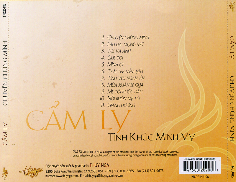 7 Cds of Cam Ly 2 Music (Japanese Discs)