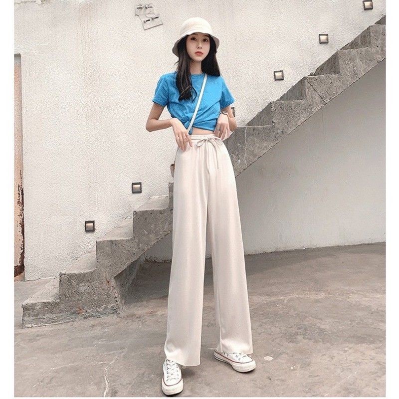 Quần Cullotes Ống Rộng Thun Tăm Siêu Hot