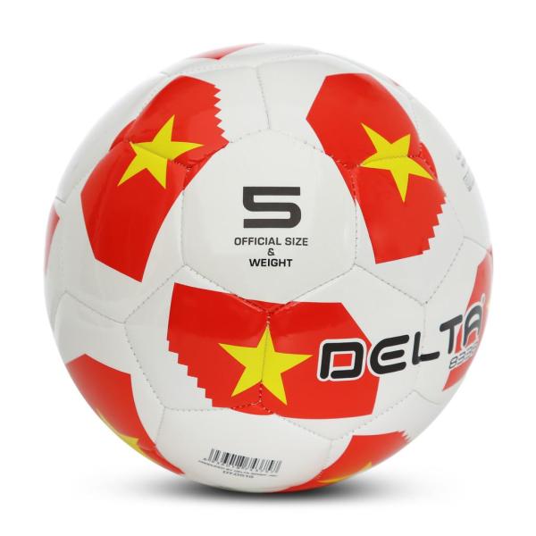 Bóng đá ngoài trời DELTA 3757-5M size 5 in cờ Việt Nam chơi trên sân cỏ tự nhiên hoặc sân cỏ nhân tạo