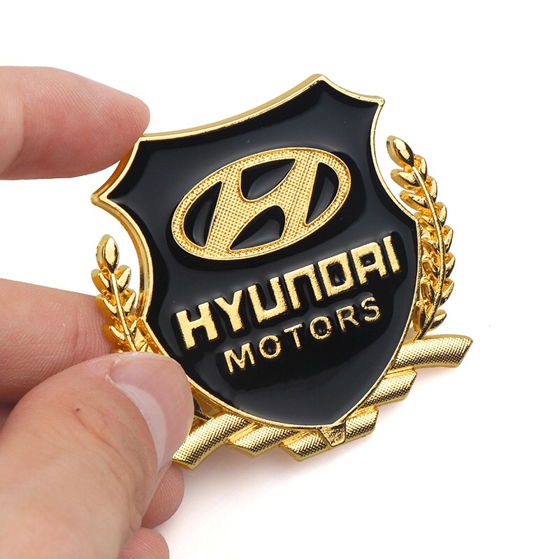 [HCM]Bộ 2 logo bông lúa dán xe ô tô