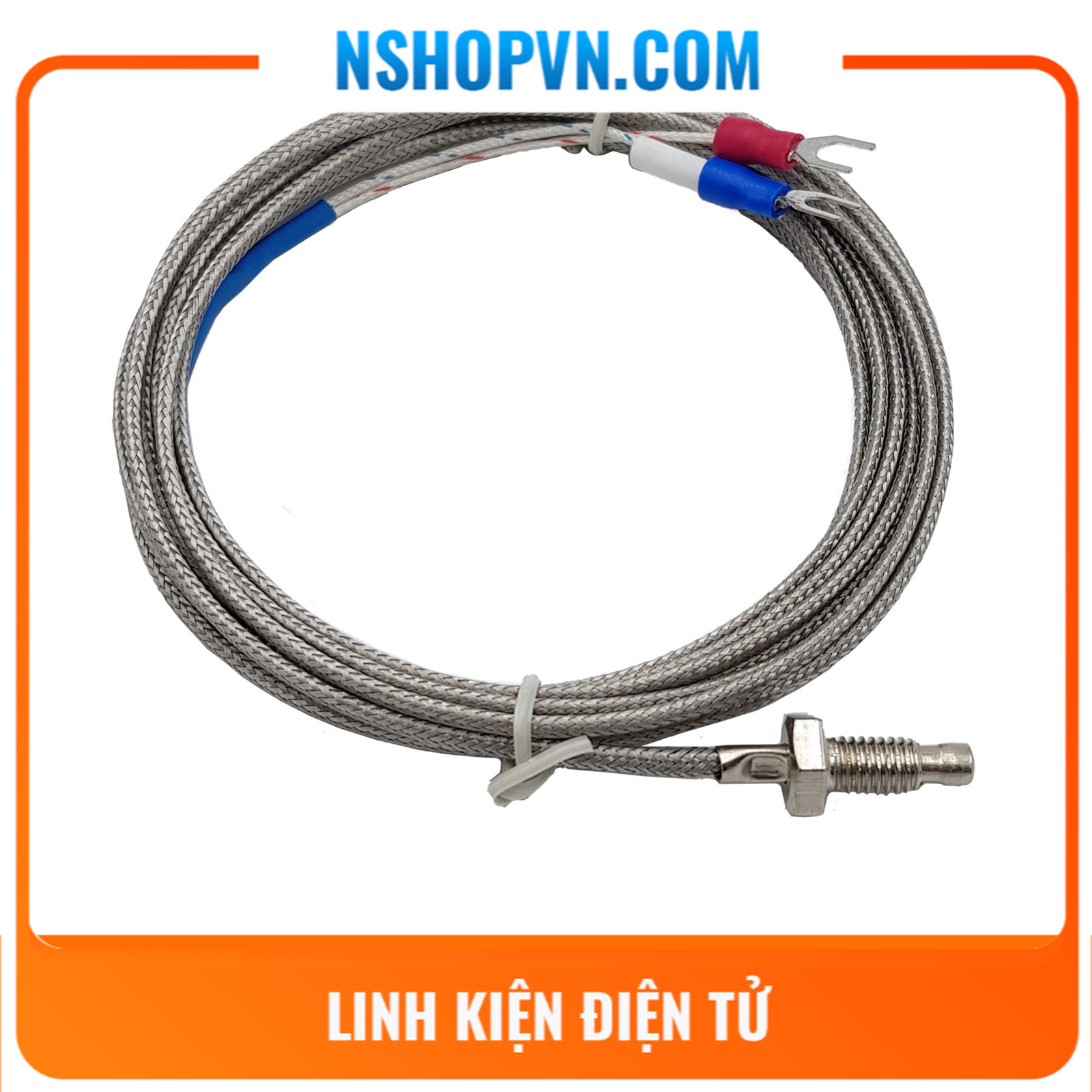 Dây Cảm Biến Nhiệt Độ Loại K 500°C dài 1 mét - 2 mét - 3 mét