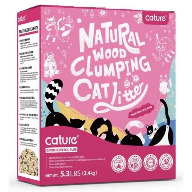 Cát gỗ vệ sinh cature cho mèo 2.4kg