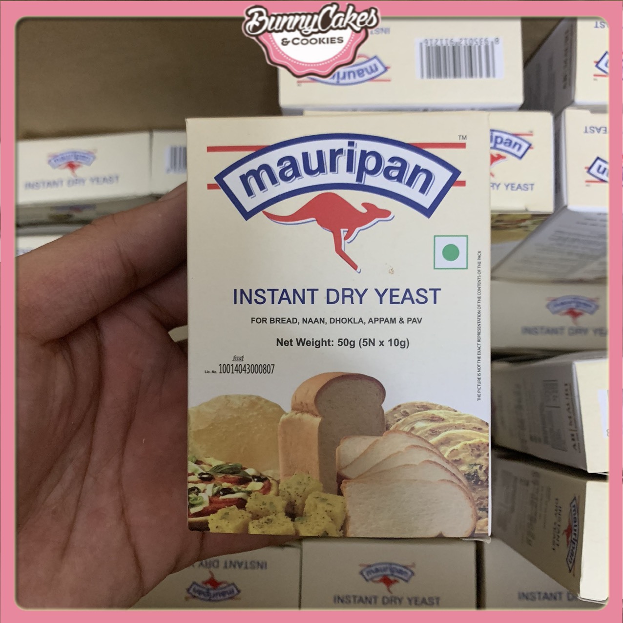 5 gói men mauripan / men khô / men nở / men bánh mì
