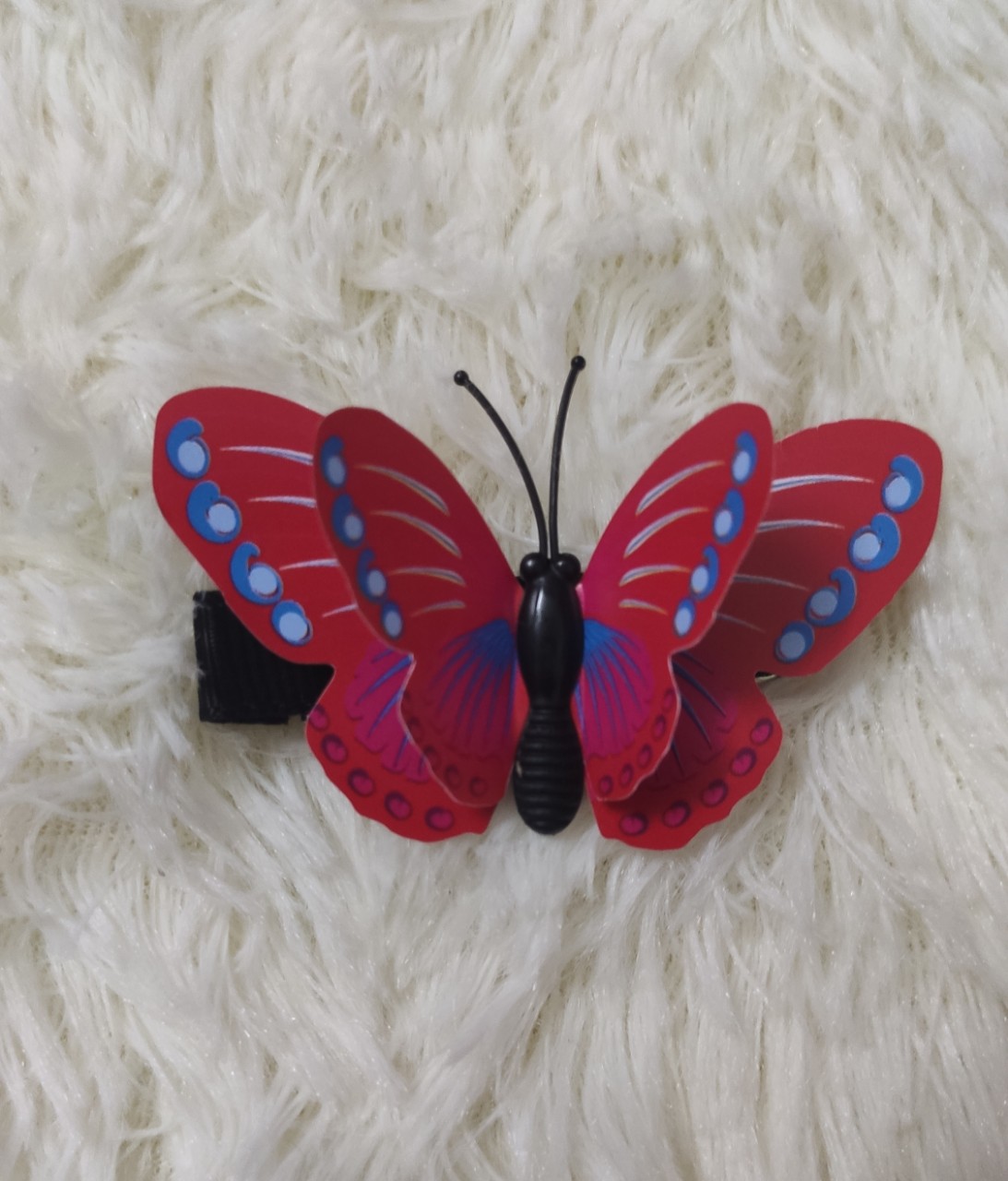 Kẹp handmade bướm nổi 2 lớp 3D