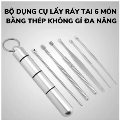 Bộ dụng cụ lấy ráy tai 6 món